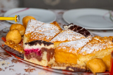 cake and pastries on a plate