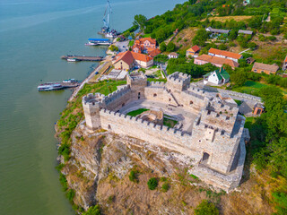 Ram fortress overlooking Danube at the border with Romania