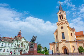 Fototapeta premium Liberty square in Serbian town Zrenjanin