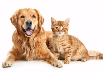 a cat and dog lying together