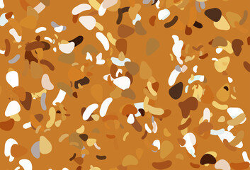 Light orange vector template with memphis shapes.