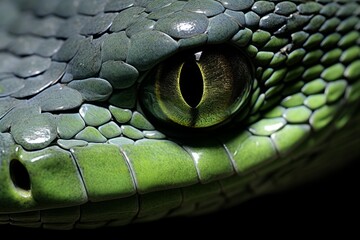 Fototapeta premium Colorful snake python cobra viper forest hiding waiting for prey rainforest jungle untouched nature predator venomous venom dangerous wildlife poisonous animal skin tail creepy african exotic species