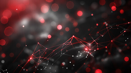 red big data connection background, network concept, internet visualisation, futuristic technology
