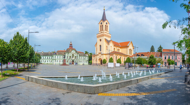 Liberty square in Serbian town Zrenjanin