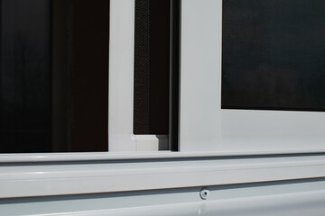 New aluminum frame with sliding windows for the balcony