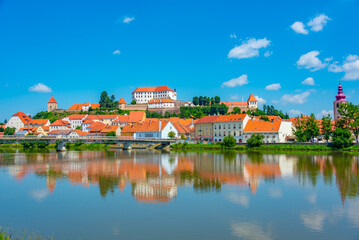 Panorama view of Slovenian town Ptuj