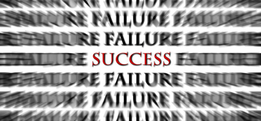 Success in the midst of failure opposite words