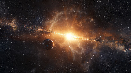 Celestial Majesty: Ultra HD Image of Star Centauri. Generative AI