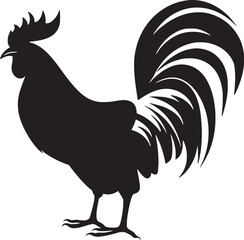 Eggshell Elite: Roster Chicken Emblem in Vector Graphics Rooster Realm: Vector Logo Featuring Roster Chickens