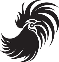 Eggshell Elite: Vector Logo Featuring Roster Chickens Rooster Realm: Iconic Roster Chicken Graphics in Vector