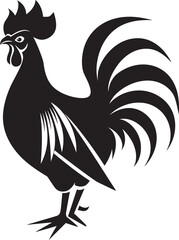 Cluck Crew: Vector Logo Featuring Roster Chickens Feathered Fleet: Iconic Roster Chicken Graphics in Vector