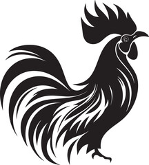 Poultry Pack: Iconic Roster Chicken Graphics Plume Parade: Roster Chicken Vector Emblem