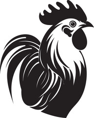 Beak Brigade: Roster Chicken Vector Emblem Winged Watch: Roster Chicken Logo Design