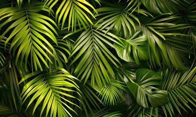 a group of green leaves