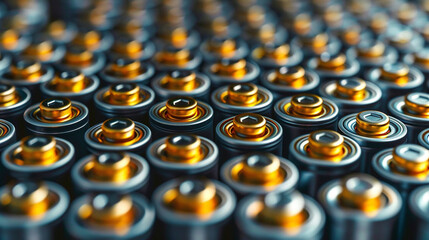 Lots of energy batteries. Production of alkaline batteries for appliances and home