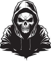 BoneFusion: Stylish Hoodie Skeleton Graphic SkeleStreet: Urban Hoodie Skeleton Icon