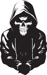 BoneThreads: Fashionable Skeleton Hoodie Emblem Urban Bones: Stylish Hoodie Skeleton Icon