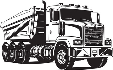 Sketchy Payload: Dump Truck Icon Dump Truck Sketchbook: Vector Logo Sketch