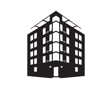 HOUSE silhouette vector icon graphic logo design