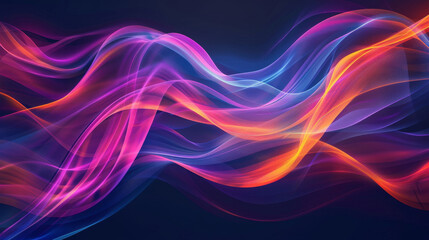 Vibrant abstract light waves background