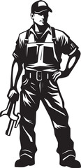 Trade Trademark: Iconic Labor Icon Labor Legacy: Vector Worker Symbol Graphics