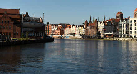 Poland, Gdansk, 10 August 2023. View of the main street of the city.