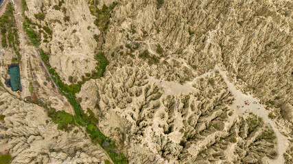 La Paz, Valle de la Luna scenic rock formations. Bolivia.