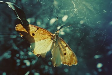 butterflies that are blue. Beautiful simple AI generated image in 4K, unique.