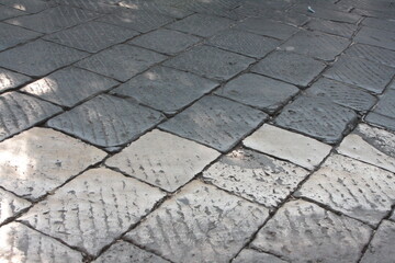Strada lastricata da usare come sfondo 