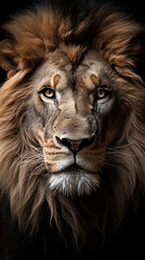 portrait of a lion