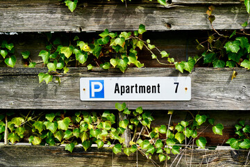 parking sign in the city