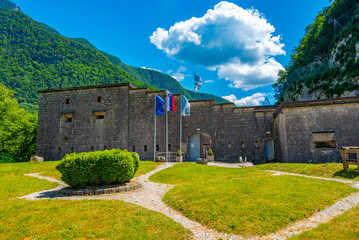 Kluze fortress in Slovenia viewed during a sunny day