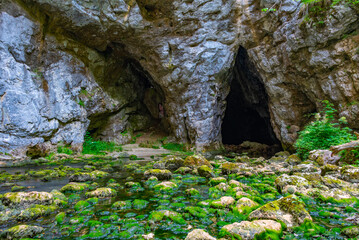 Zeljske jamy caves at Rakov Skocjan natural park in Slovenia