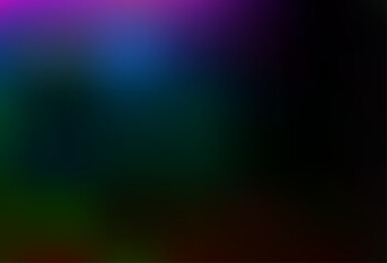 Dark Multicolor, Rainbow vector modern elegant background.