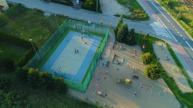 Playground Rumia Plac Zabaw Towarowa Aerial View Poland