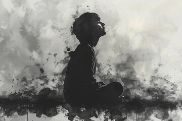 Discovering thinking process in teenagers, new ideas, illustration, AI generated