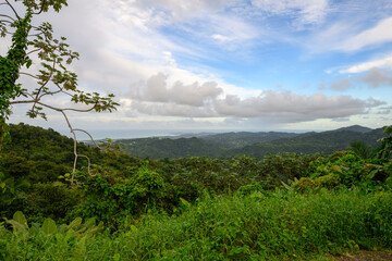 clouds over the mountains