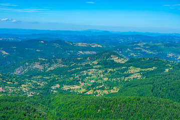 Obraz premium Zlatibor countryside in Serbia during a summer day