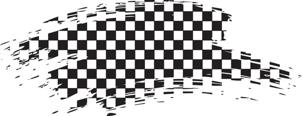 checkered flag racing flag car racing flag brush grunge effect texture vector file 
