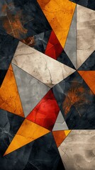 Vibrant Abstract Painting With Various Colors and Shapes