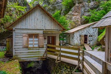 View of the The Franja Partisan Hospital in Slovenia
