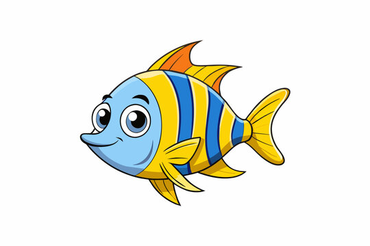 angelfish vector illustration