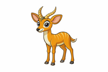 antelope deer vector illustration