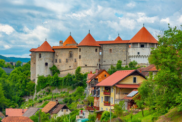 Panorama view of Zuzemberk castle in Slovenia © dudlajzov