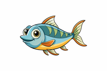 archer fish vector illustration