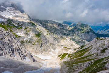 Summer day at Kanin-Bovec ski resort in Slovenia