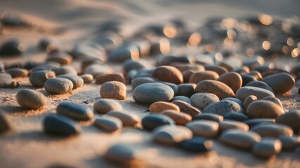 Obraz premium Pebbles: The Tiny Marvels of Nature