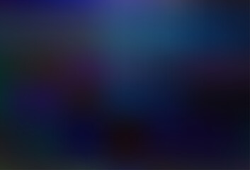 Dark BLUE vector blurred bright template.