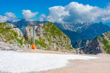 Summer day at Kanin-Bovec ski resort in Slovenia