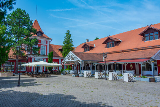 Ecka, Serbia, July 25, 2023: Ecka castle near Serbian town Zrenj